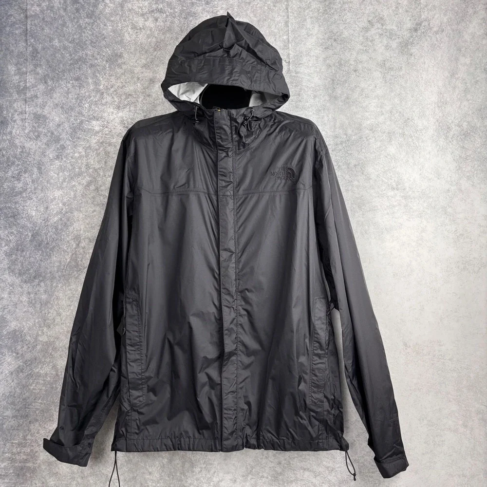 The North Face Venture 2 Dryvent Waterproof Hooded Rain Jacket in Black‎ Size XL